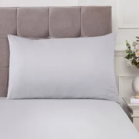 100% Cotton 180TC Grey Housewife Pillowcase Pair