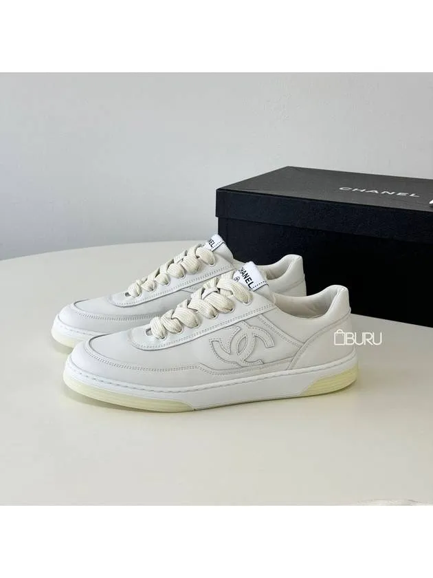 24SS Jenny Tennis Sneakers All White G39978 Size 38