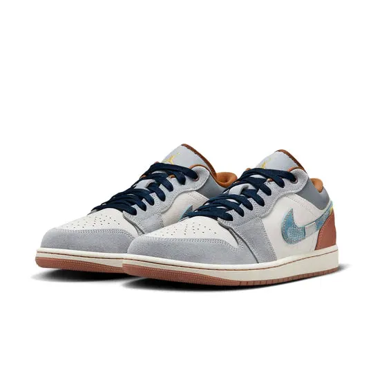 Air Jordan 1 Low SE 'Phantom Repaired Denim Swoosh' Sale