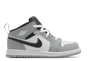 Air Jordan 1 Mid TD 'Light Smoke Grey' Sneakers, Gray