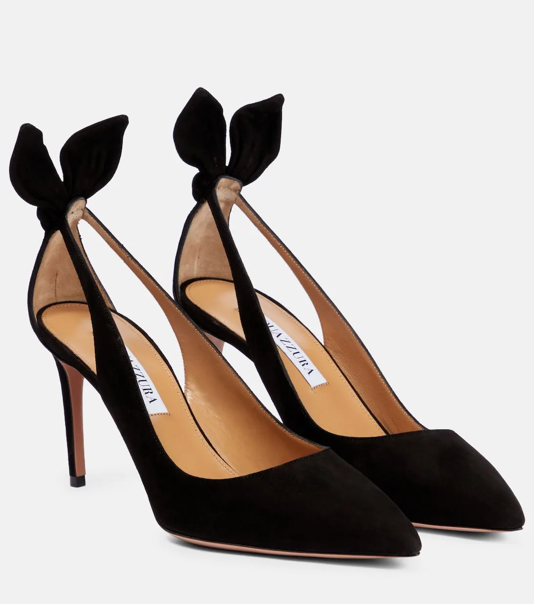 Aquazzura suede shoes, black