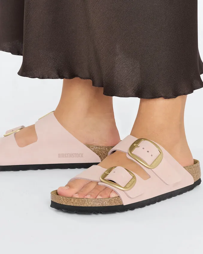 Arizona Big Buckle Sandals in Soft Pink