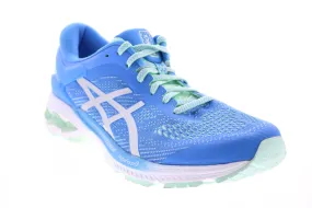 Asics Gel-Kayano 26 1012A457 Womens Blue Synthetic Athletic Running Shoes