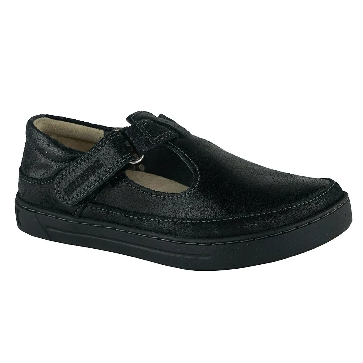 Birkenstock Kids Abilene Suede Leather Shoes Black 34