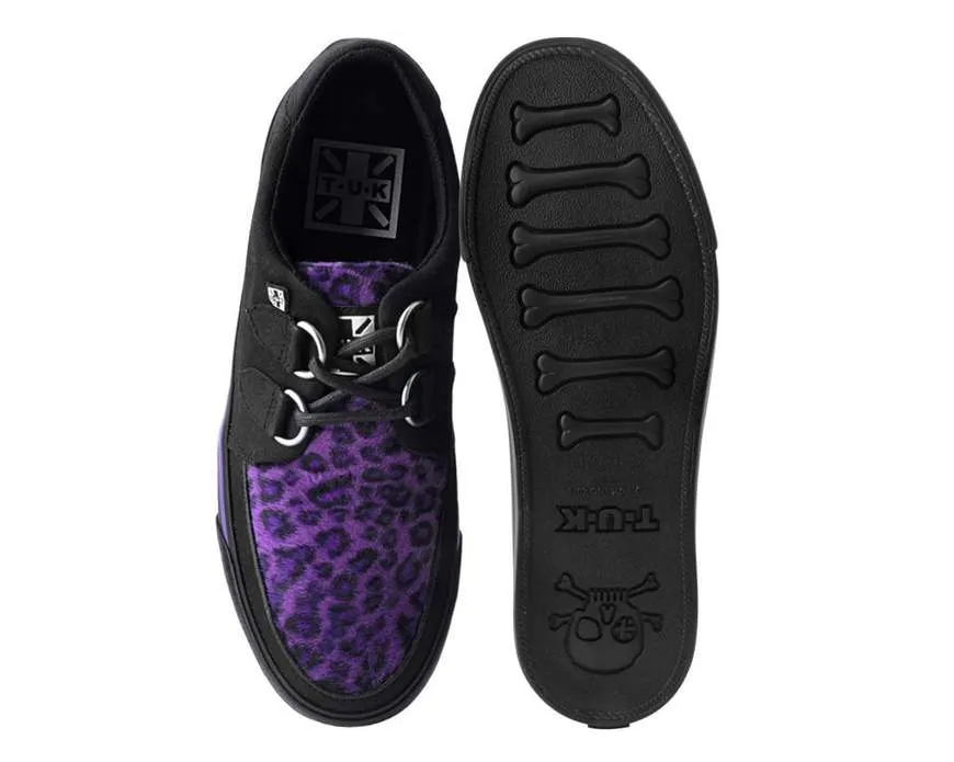 Black & Purple Leopard D-Ring VLK Sneaker