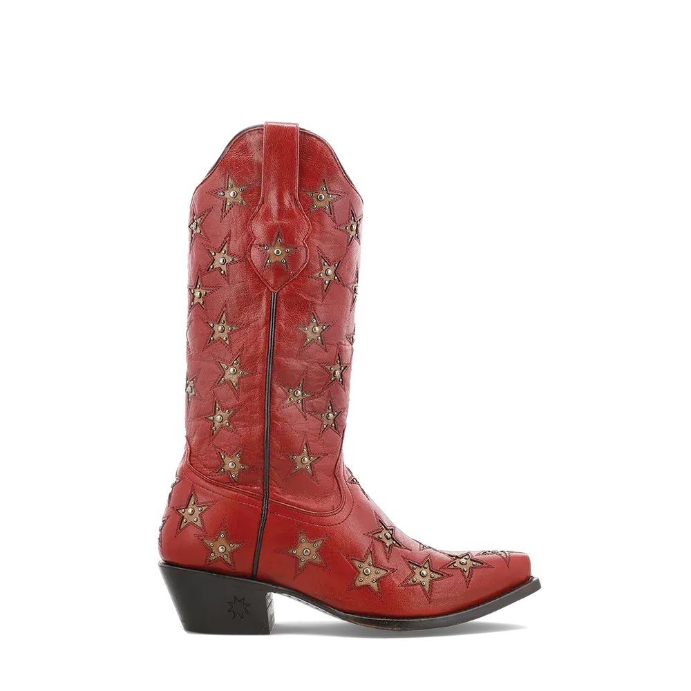 BLACK STAR - WOMEN'S MARFA - RED/BONE WBSN001