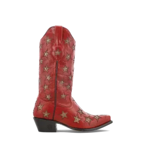 BLACK STAR - WOMEN'S MARFA - RED/BONE WBSN001