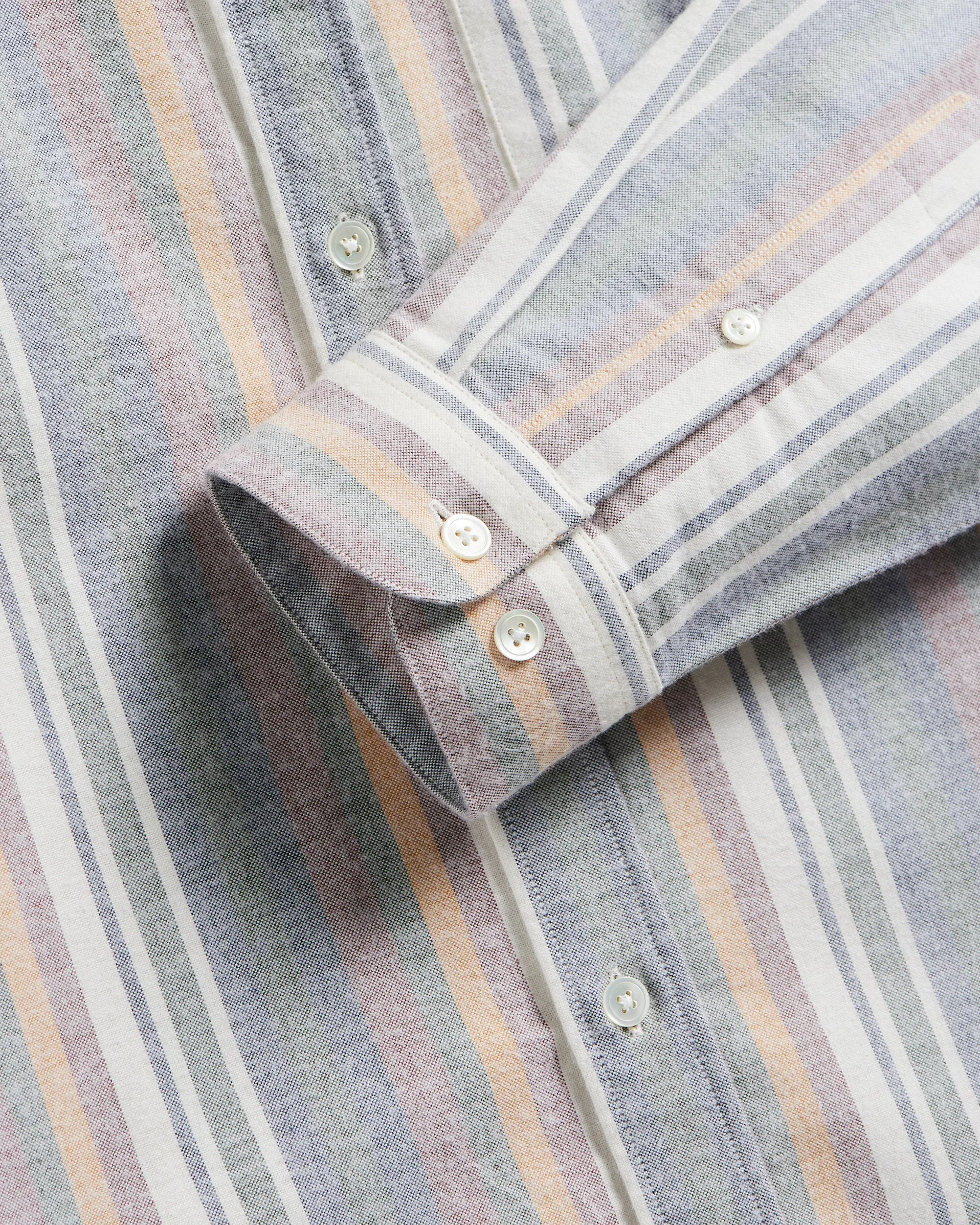 Brushed Oxford - Multi Stripe