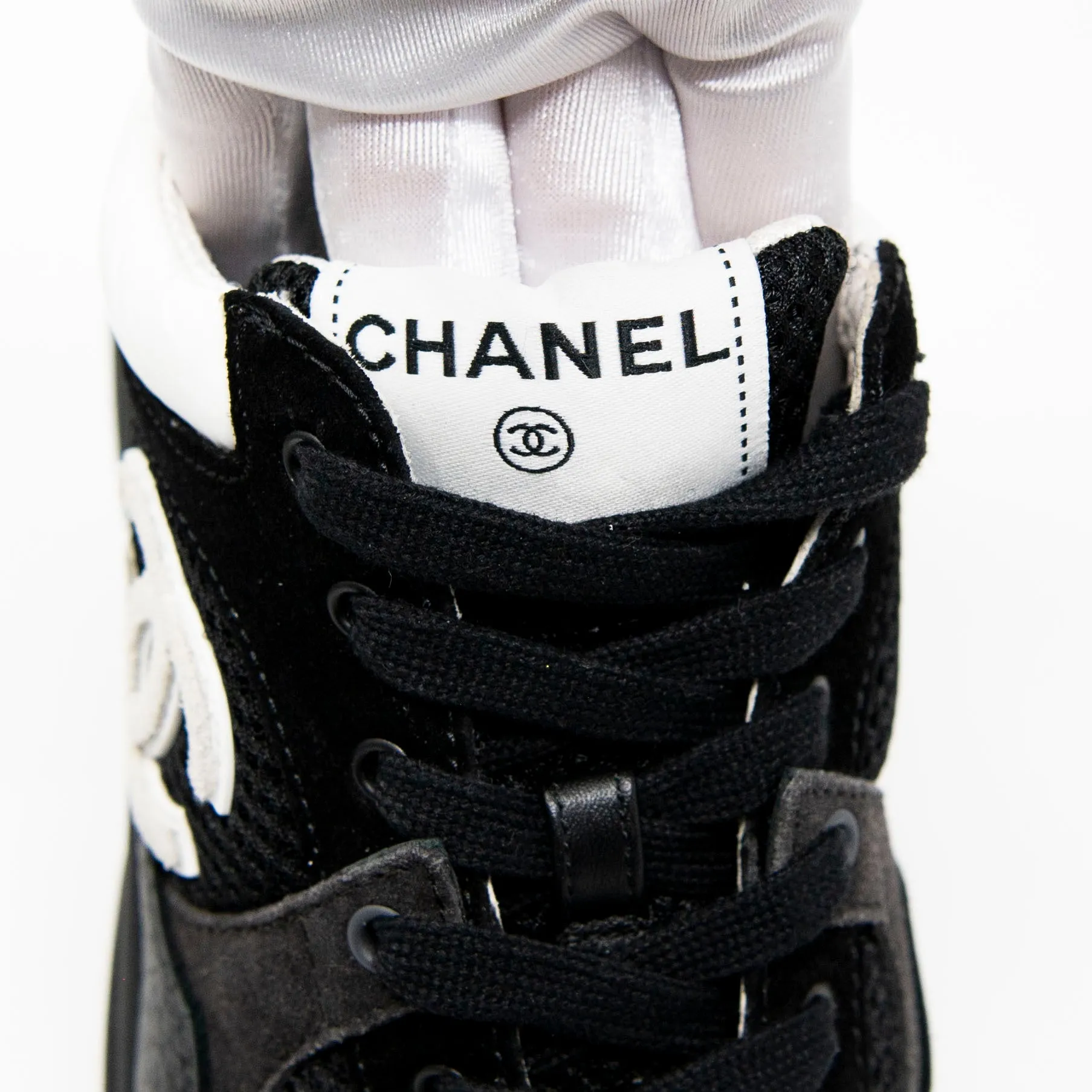 Chanel Black CC Sneakers