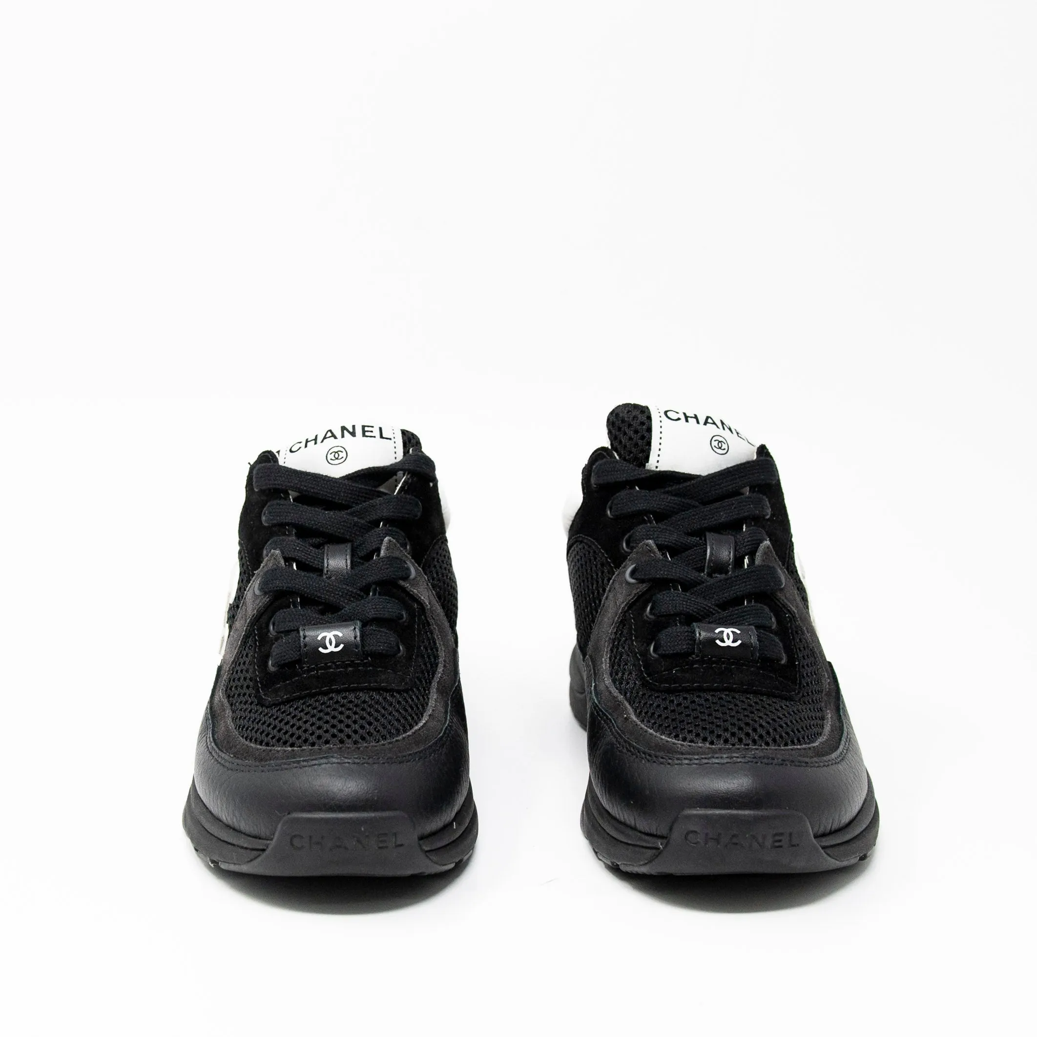 Chanel Black CC Sneakers