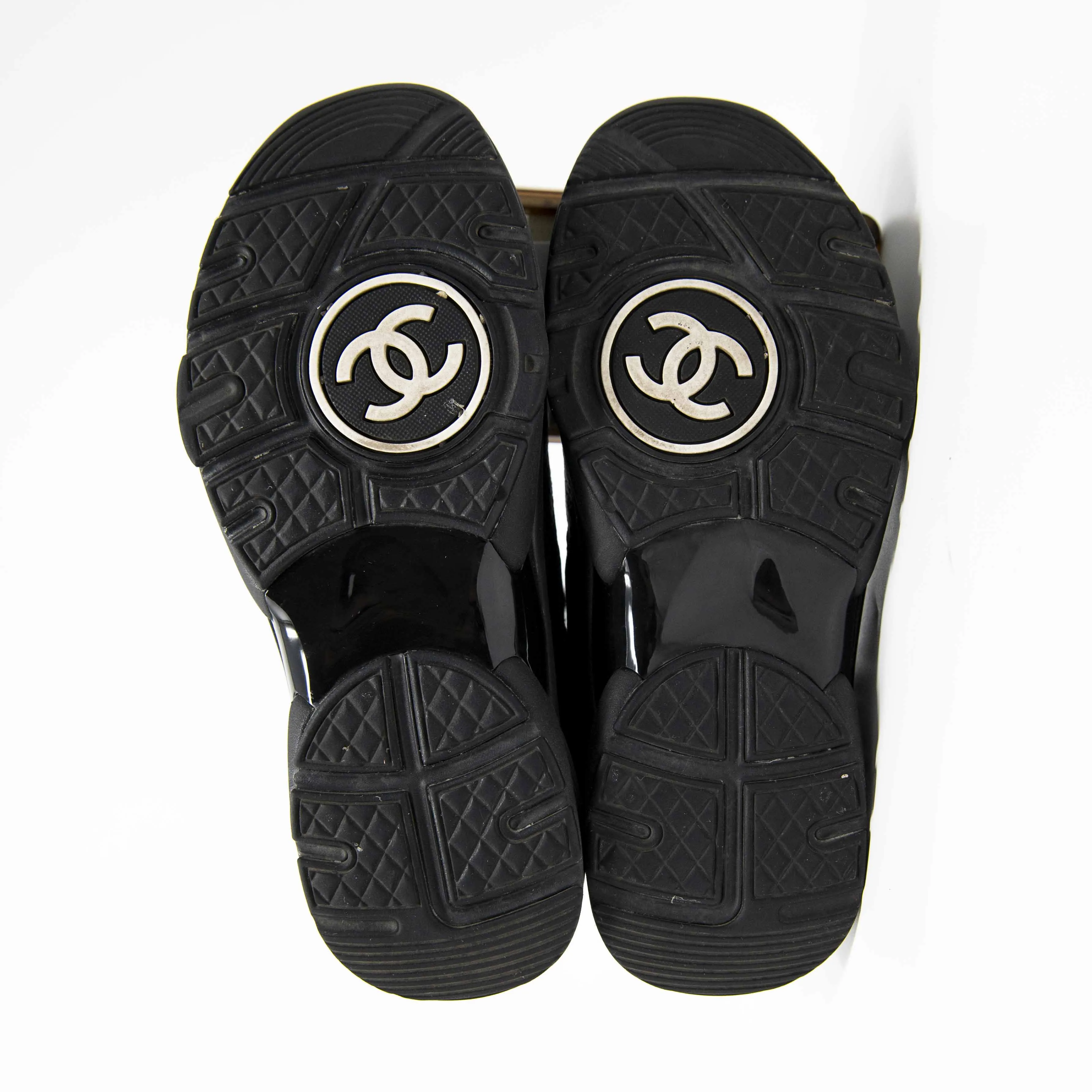 Chanel Black CC Sneakers