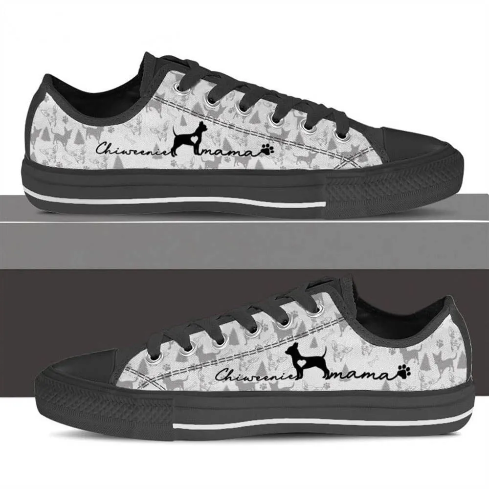 Chiweenie Low Top Shoes, Dog Printed Shoes, Canvas Shoes For Men, Women