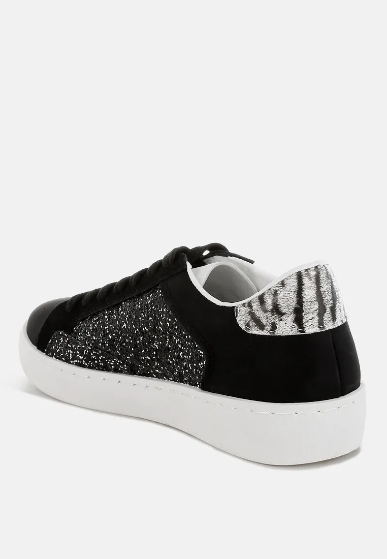 Cosmolight Glitter Faux Leather Sneakers