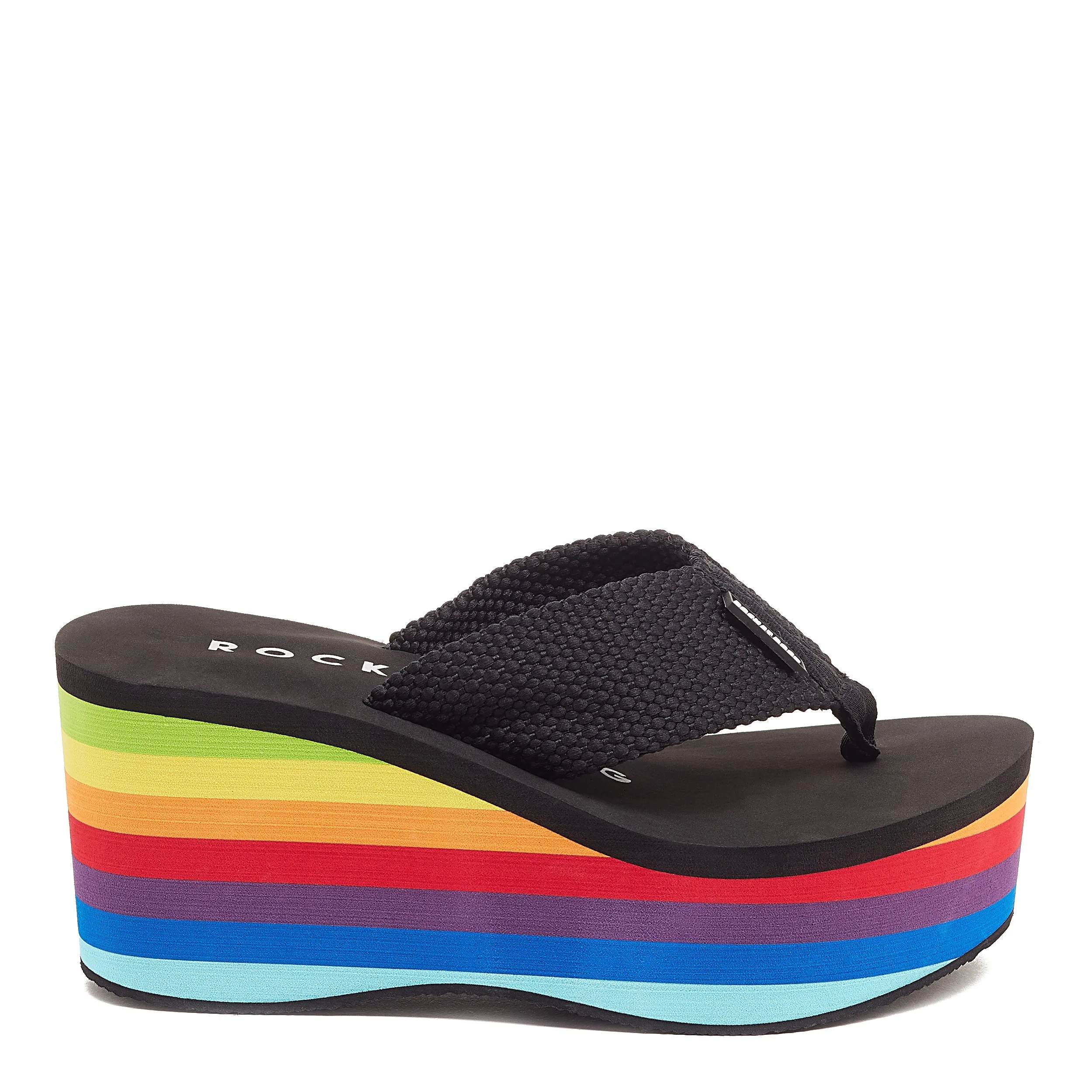 Crush Rainbow Platform Flip-Flops