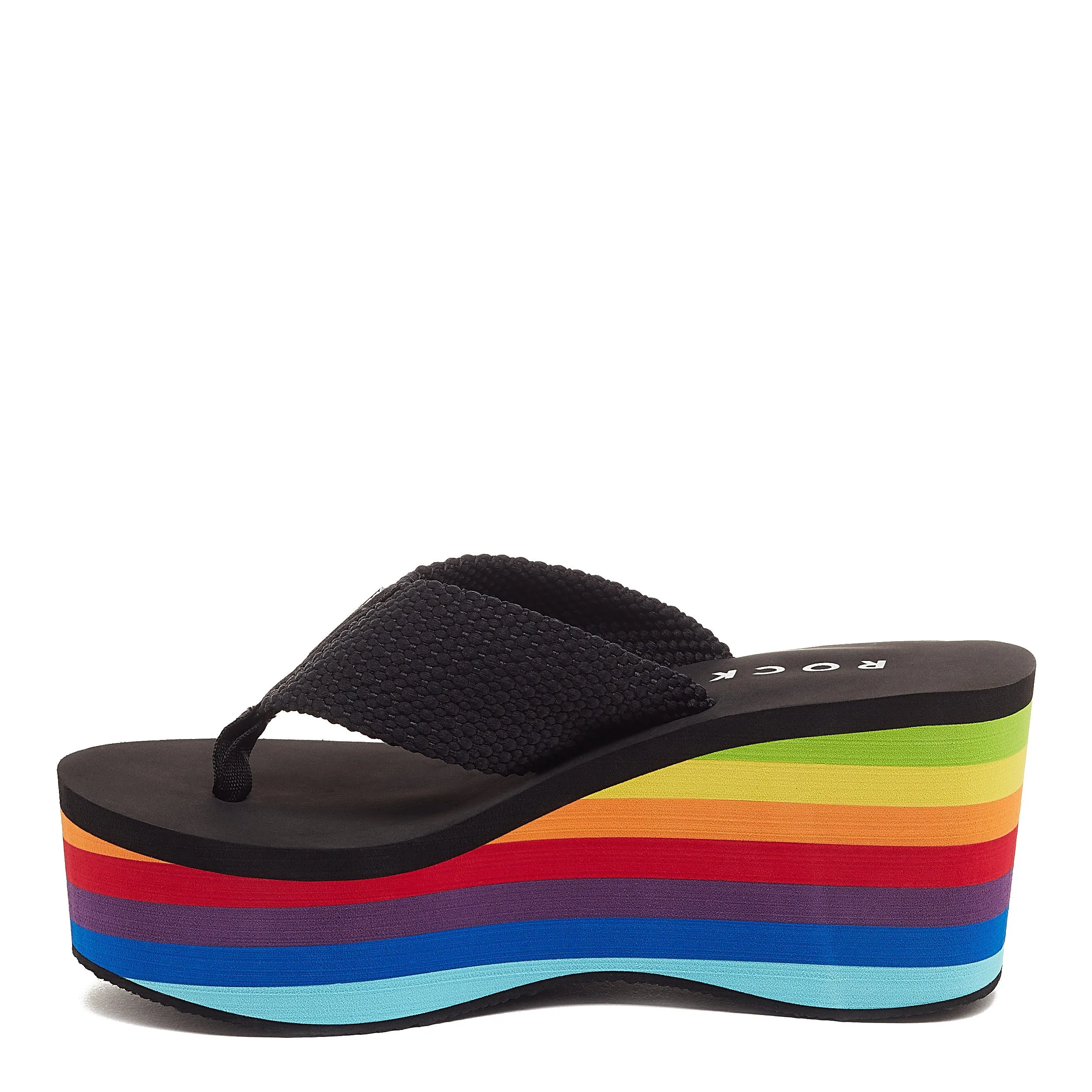 Crush Rainbow Platform Flip-Flops