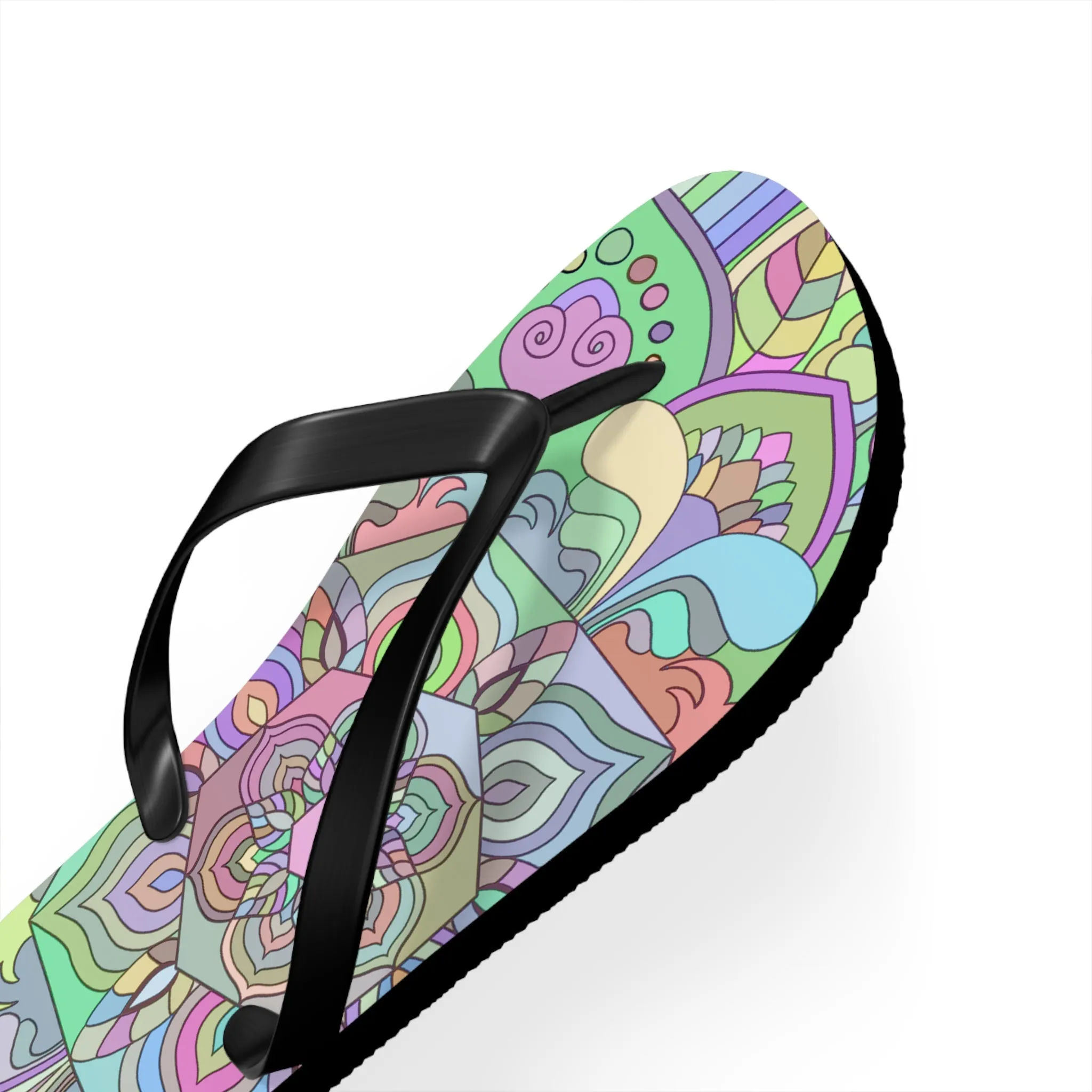 Flip Flops, Mandala Art Hand Drawn