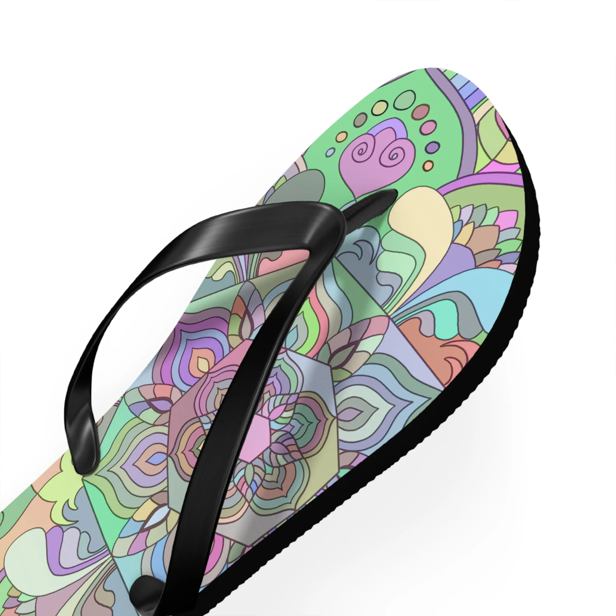 Flip Flops, Mandala Art Hand Drawn