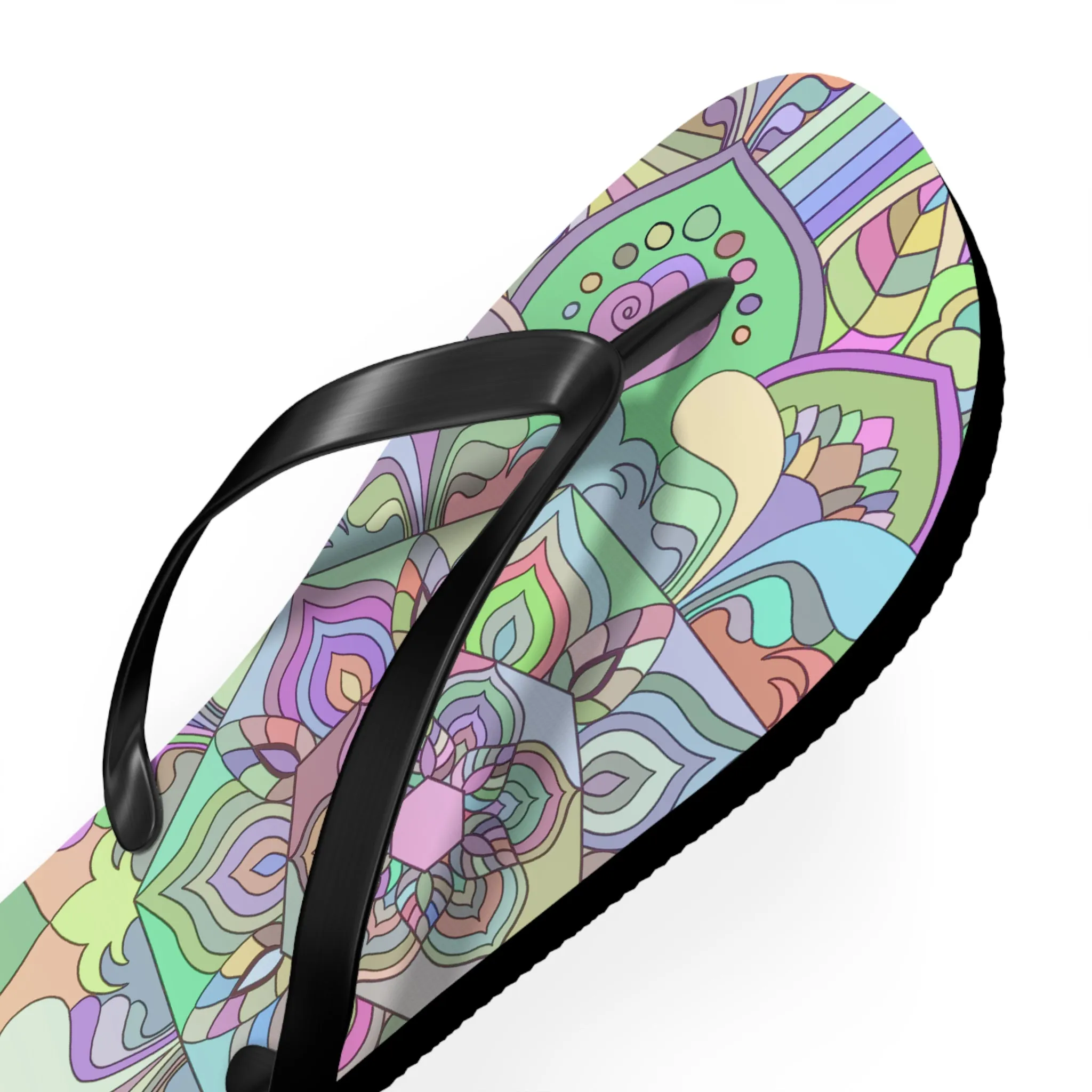 Flip Flops, Mandala Art Hand Drawn