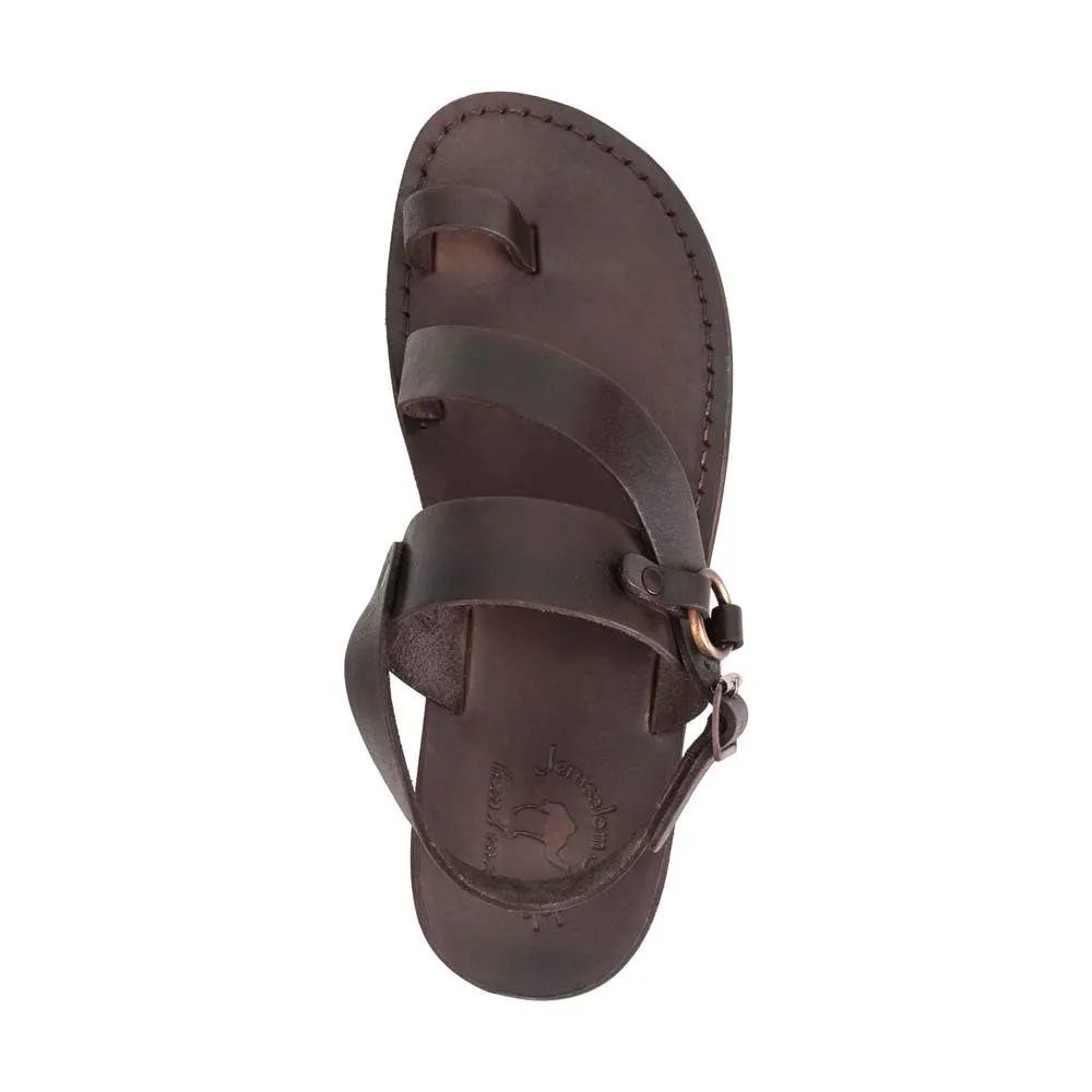 Gabriel - Leather Toe Loop Sandal | Brown