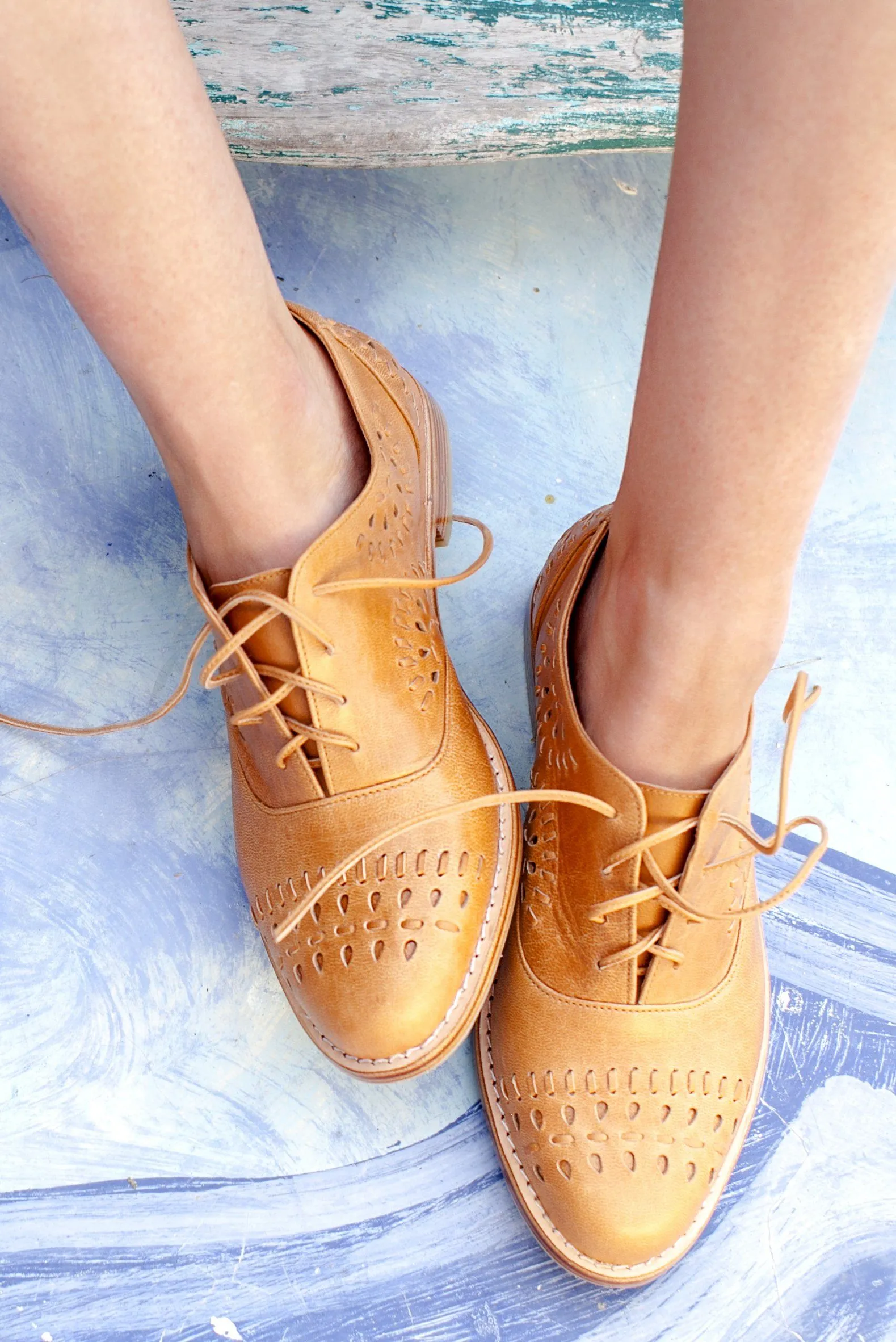 Heartbreak Leather Oxfords