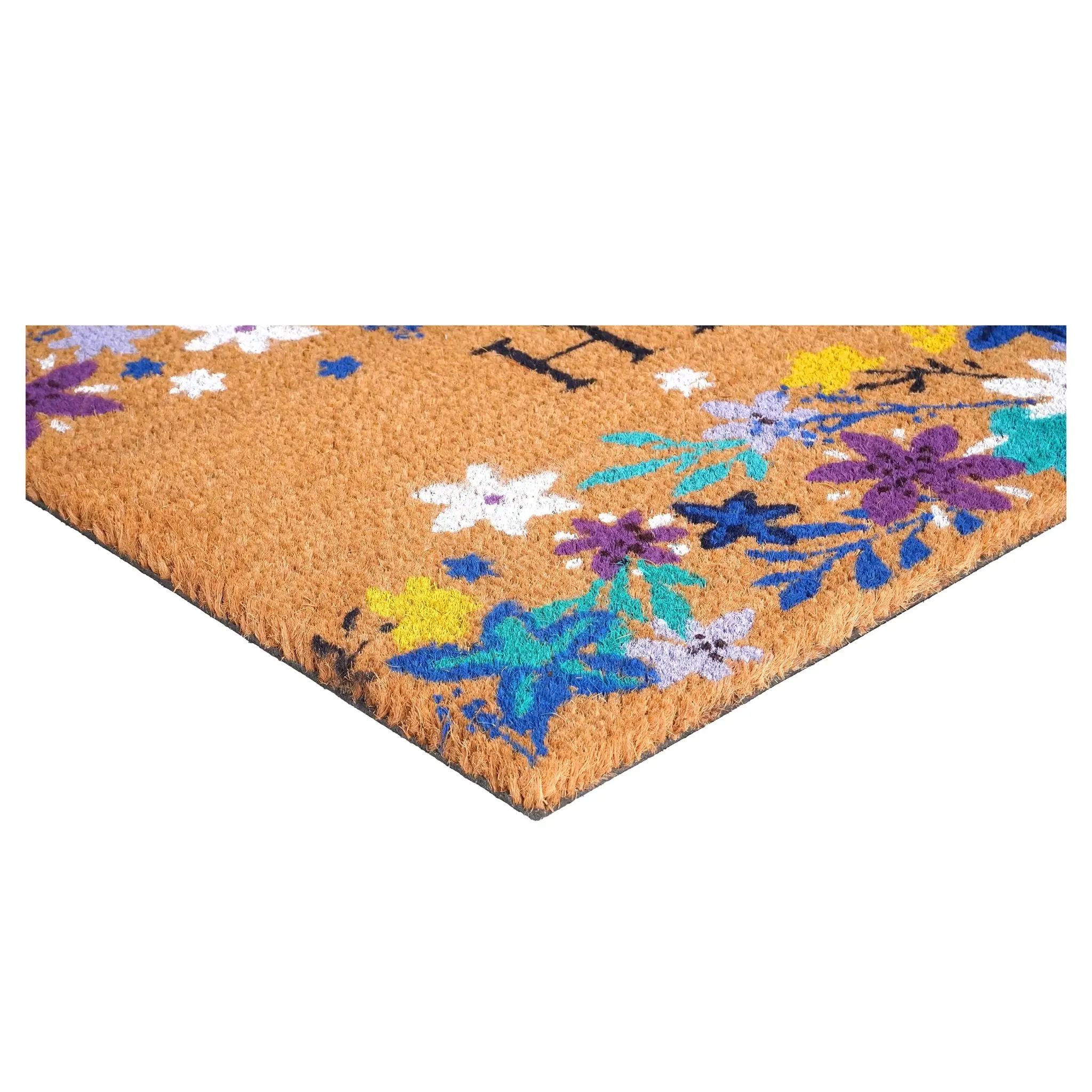 Hello Beauty Flower Doormat