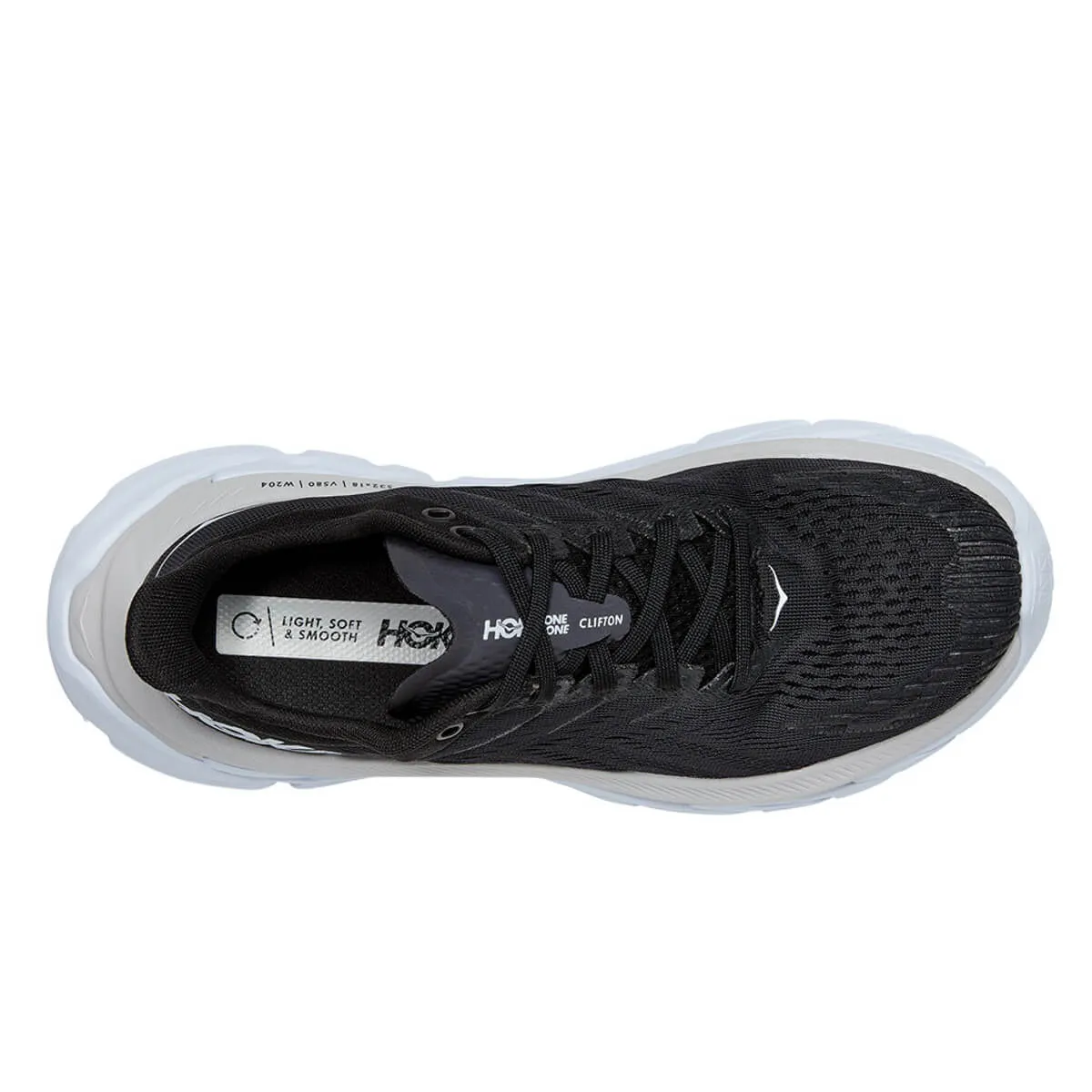 Hoka Clifton 8 Mens | Black / White