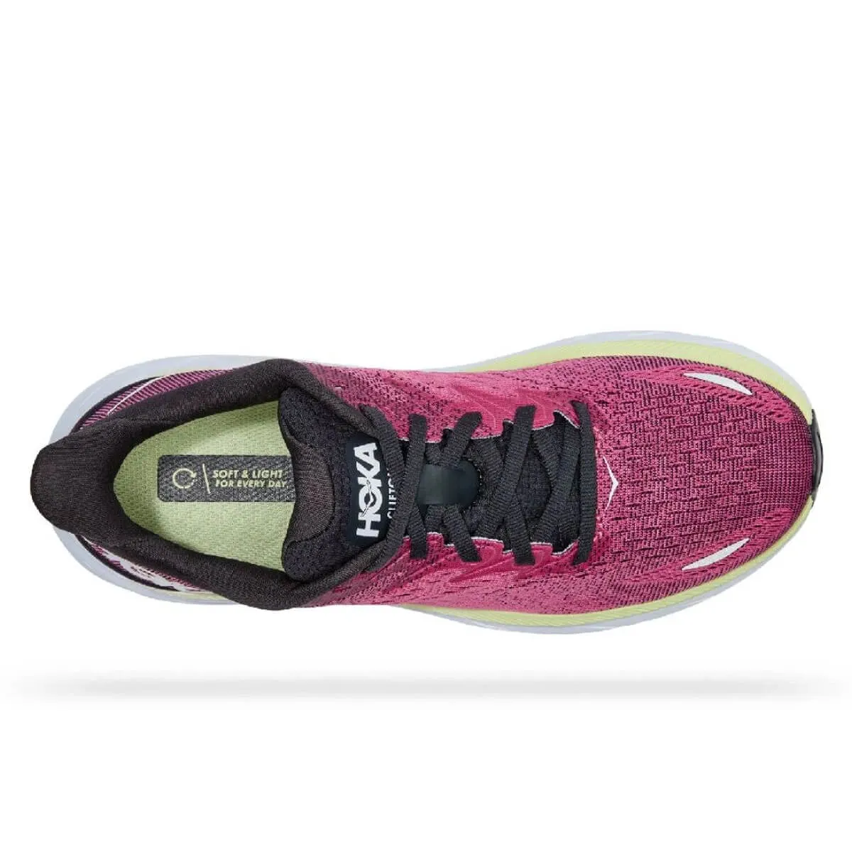 Hoka Clifton 8 Wide Womens | Blue Graphite / Ibis Rose