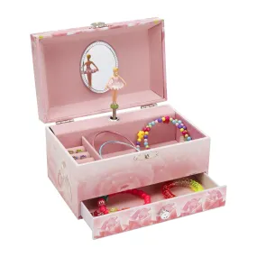 Jewelkeeper Music Jewelry Box with Pullout Drawer, Jewel Storage Case, Swan Lake