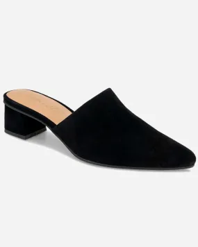 Lorelei Suede Mule Slide in Black