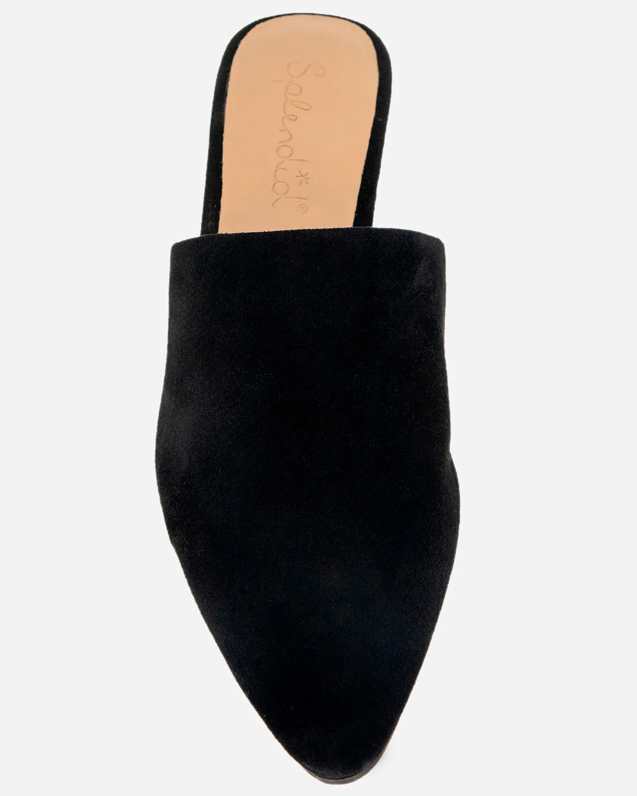 Lorelei Suede Mule Slide in Black