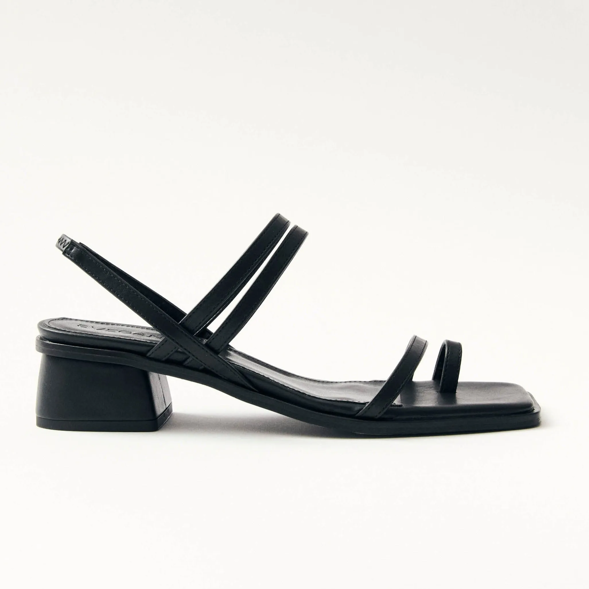 Marlowe Black Vegan Leather Sandals