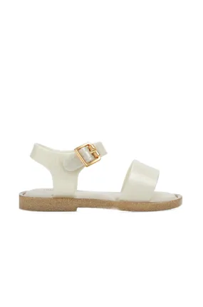 Melissa Mini Mar Sandal III BB Sandals In White/Glitter