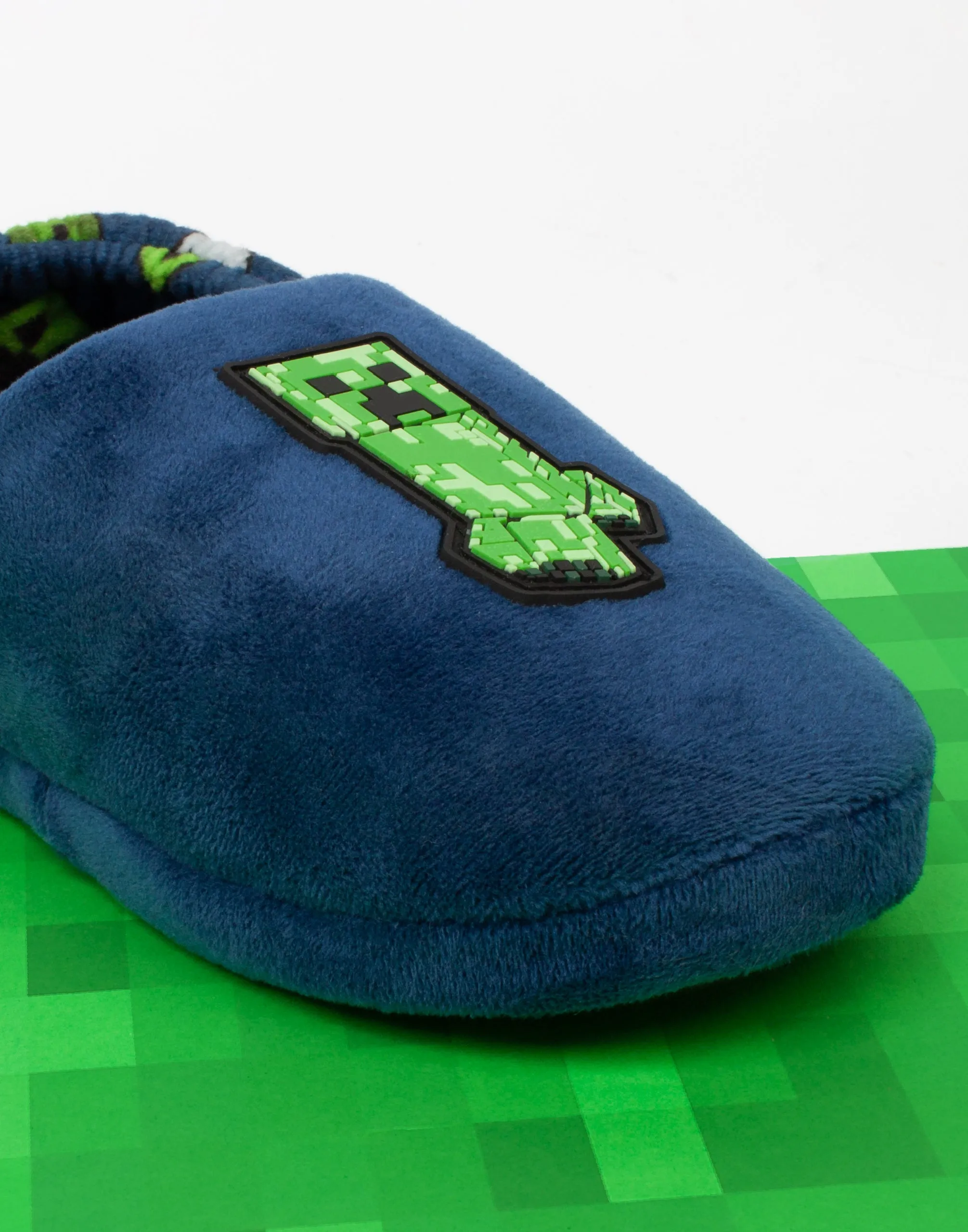 Minecraft Slippers For Boys Zombie vs  Creeper - Blue