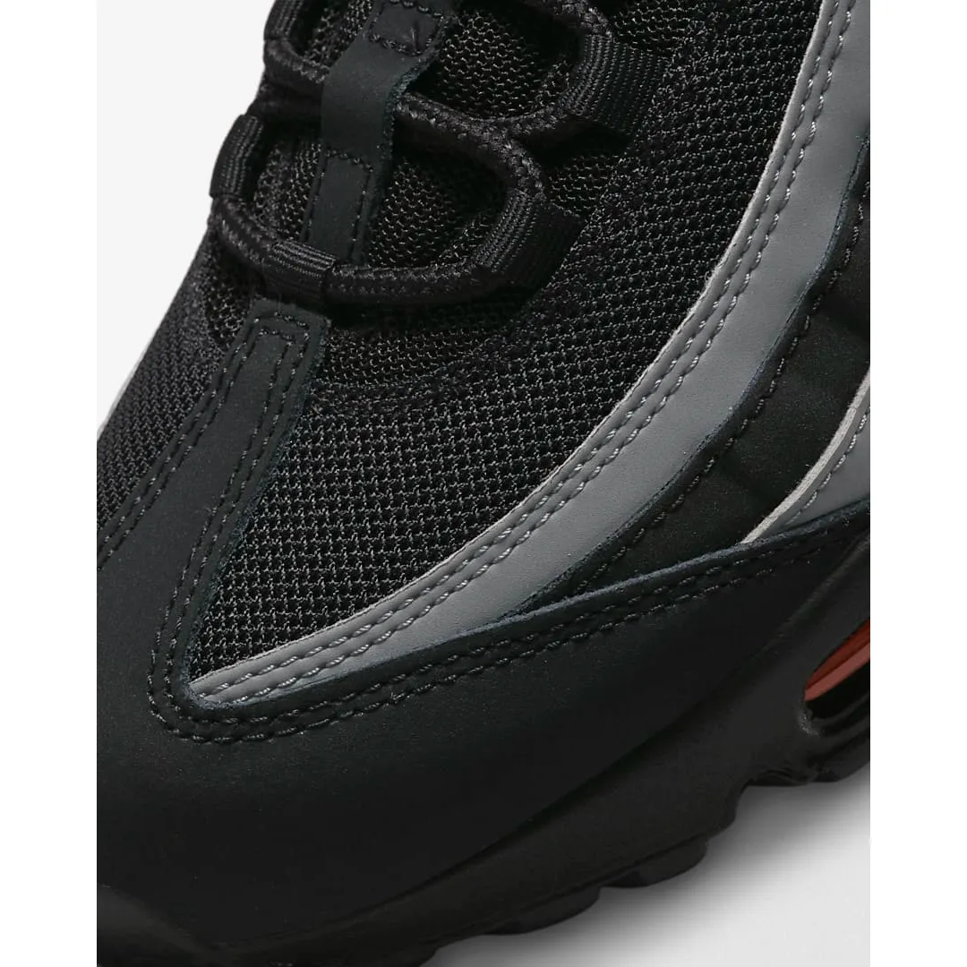 Nike Men's Air Max 95 Shoes - Black / Iron Grey / White / Safety Orange