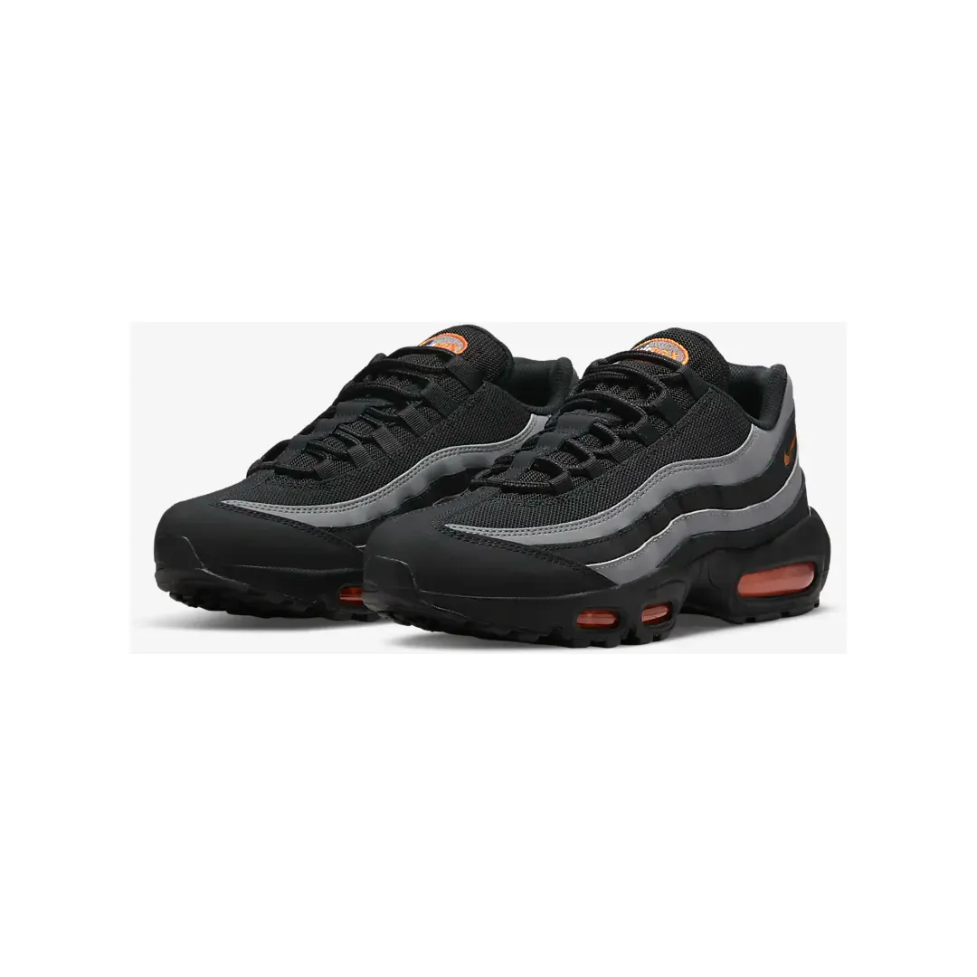 Nike Men's Air Max 95 Shoes - Black / Iron Grey / White / Safety Orange