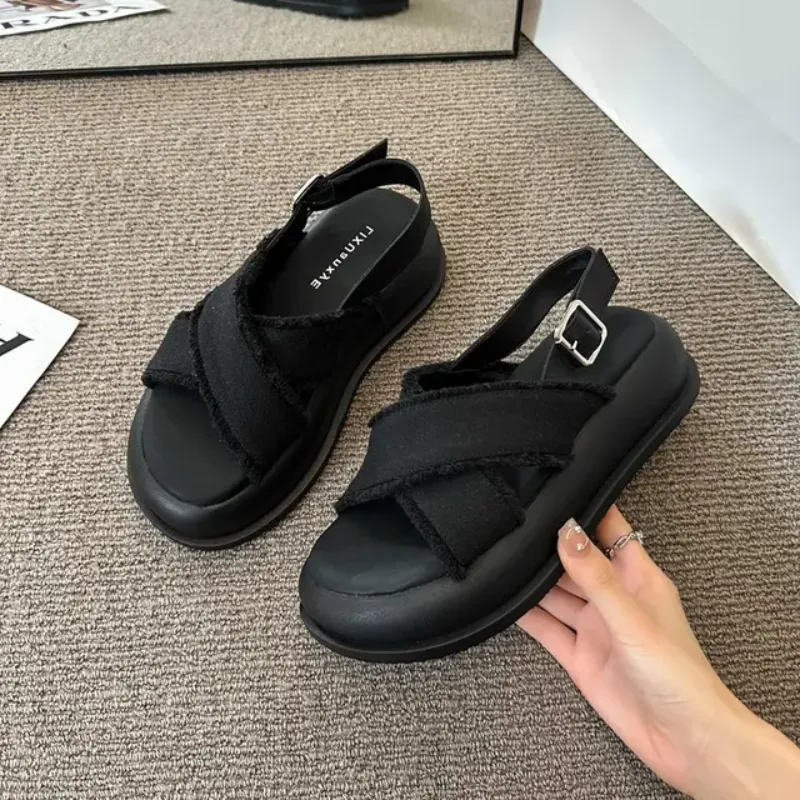 Sabrina Denim Sandals