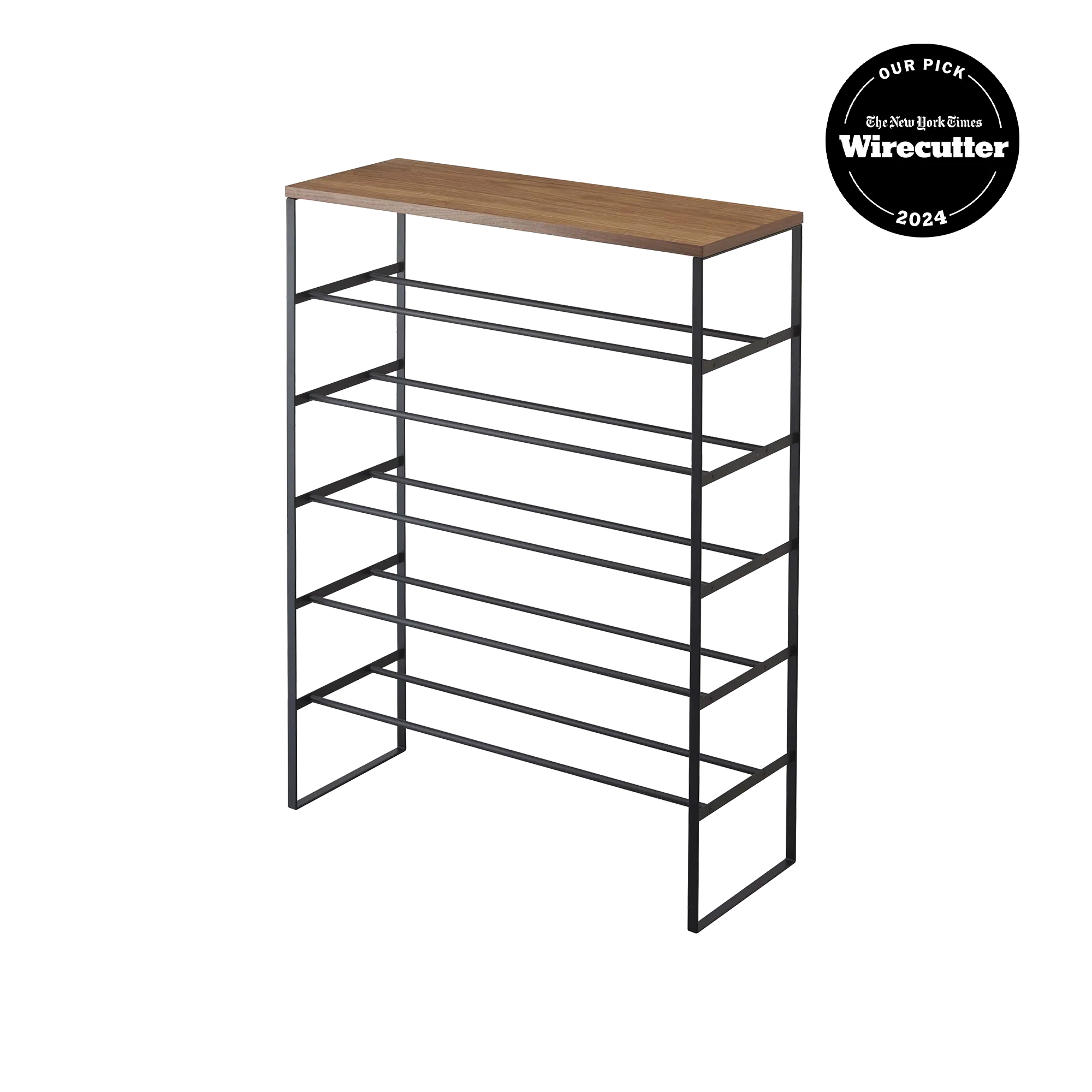 Six-Tier Shoe Rack (34" H)  - Steel