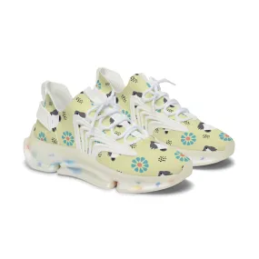 Skunk and Flower Women's Mesh Sneakers