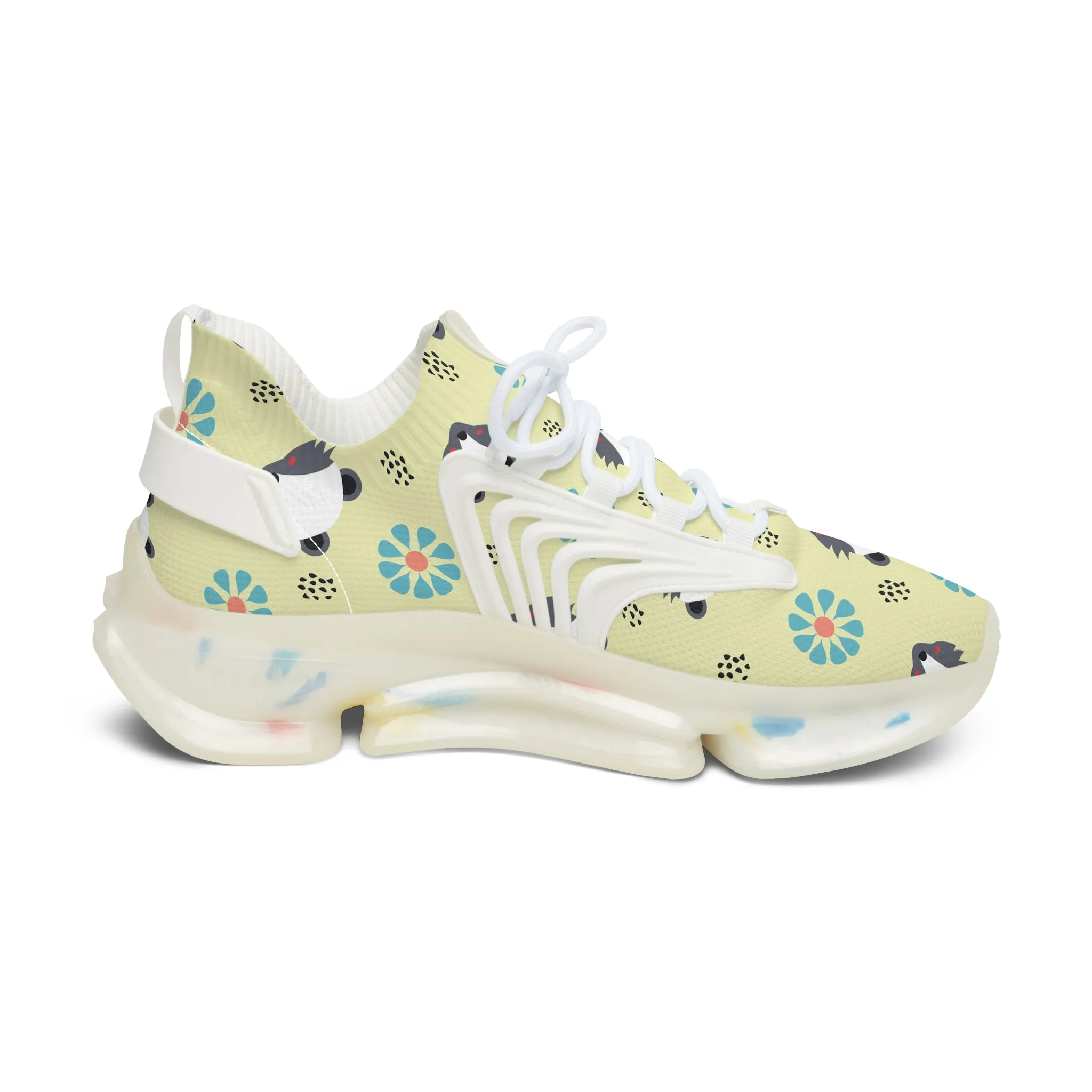 Skunk and Flower Women's Mesh Sneakers