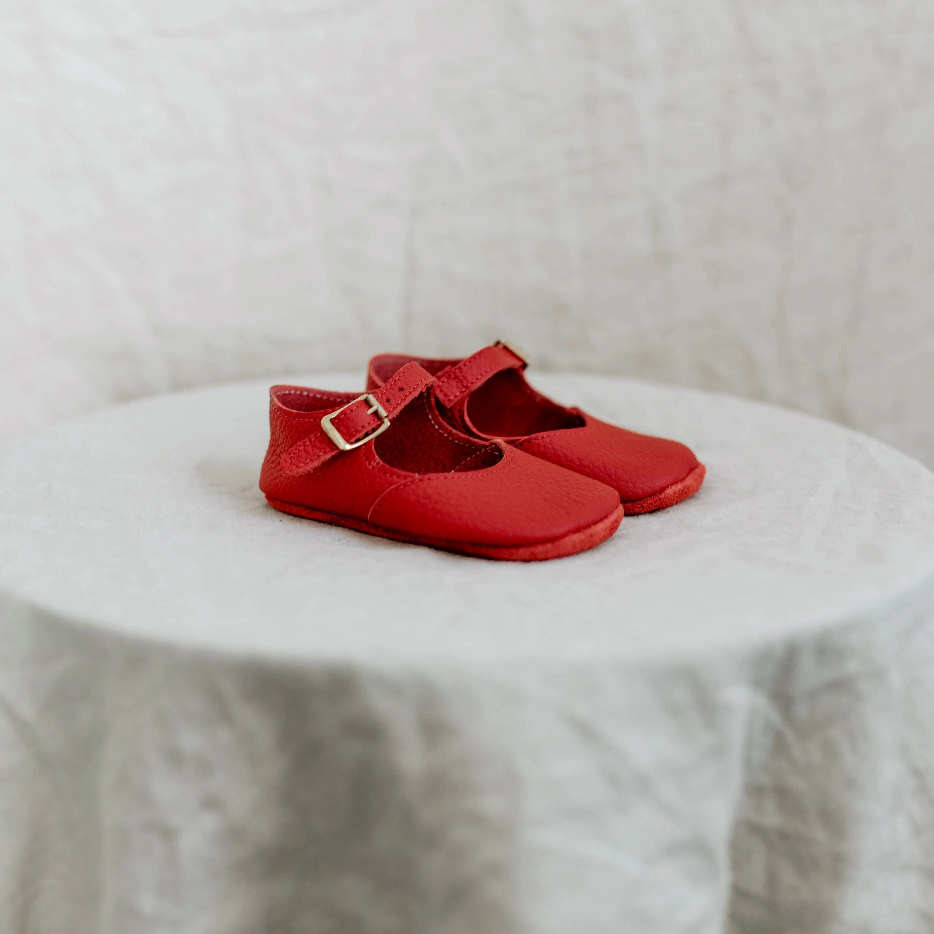 Soft Soled Mary Jane | Red