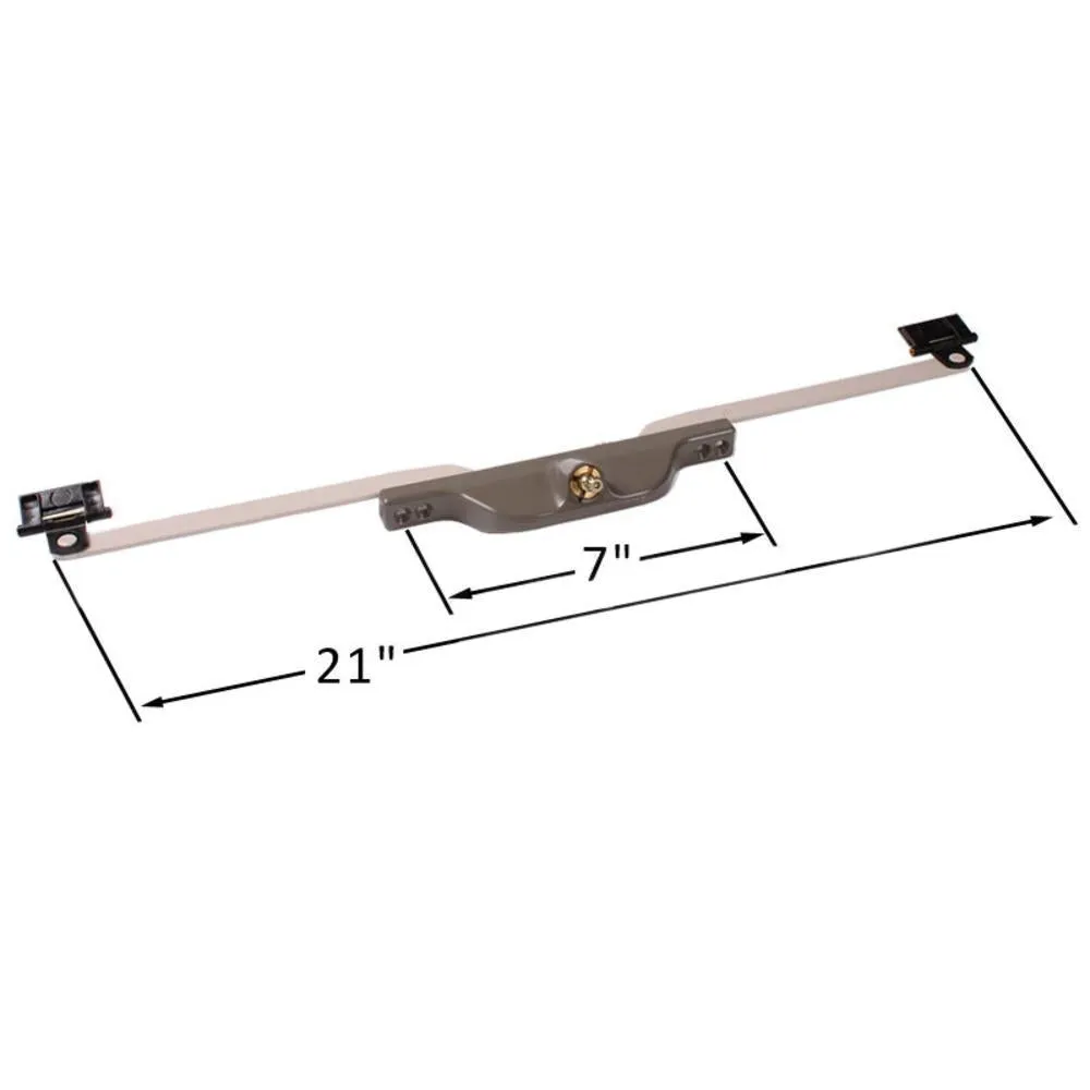 Truth Hardware Front Mount 20-1/4" Pivot Shoe Roto Awning Window Operator - Clay