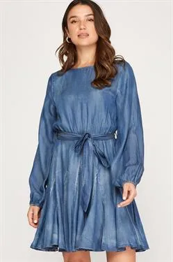 Womens Chambray Dress | Bella Chic