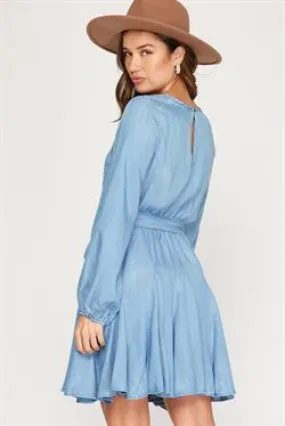 Womens Chambray Dress | Bella Chic