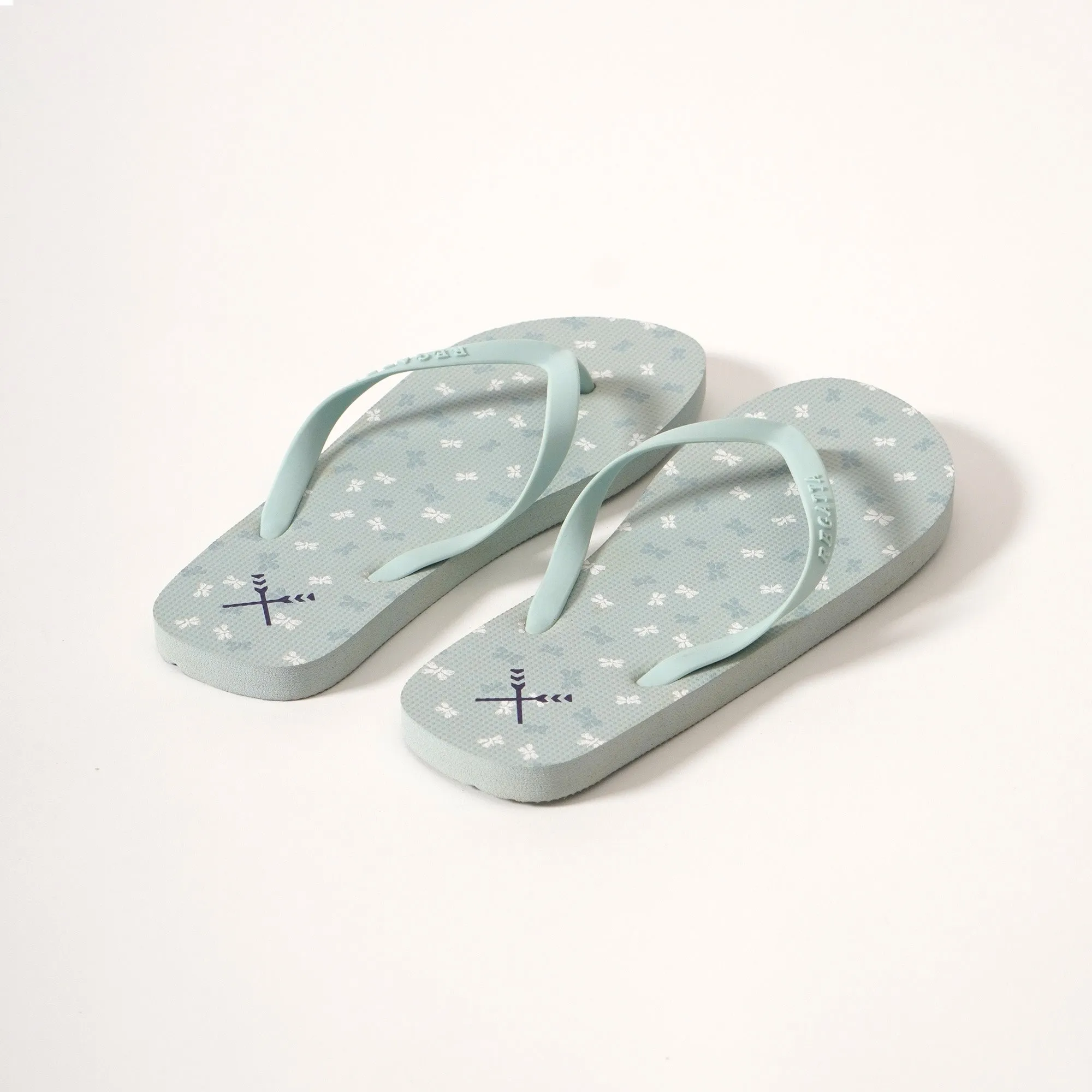 Women's Dragonfly Print Flip Flops