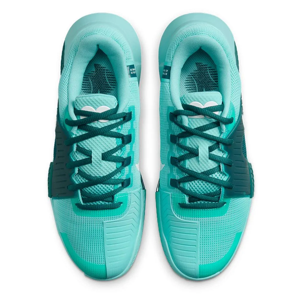 Womens Zoom GP Challenge 1 OS PRM Tennis Shoes Aurora Green and Geode Teal