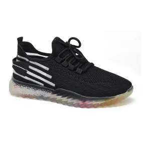 Yoki FROZE Women's Lace Up Mesh Rainbow Sneaker